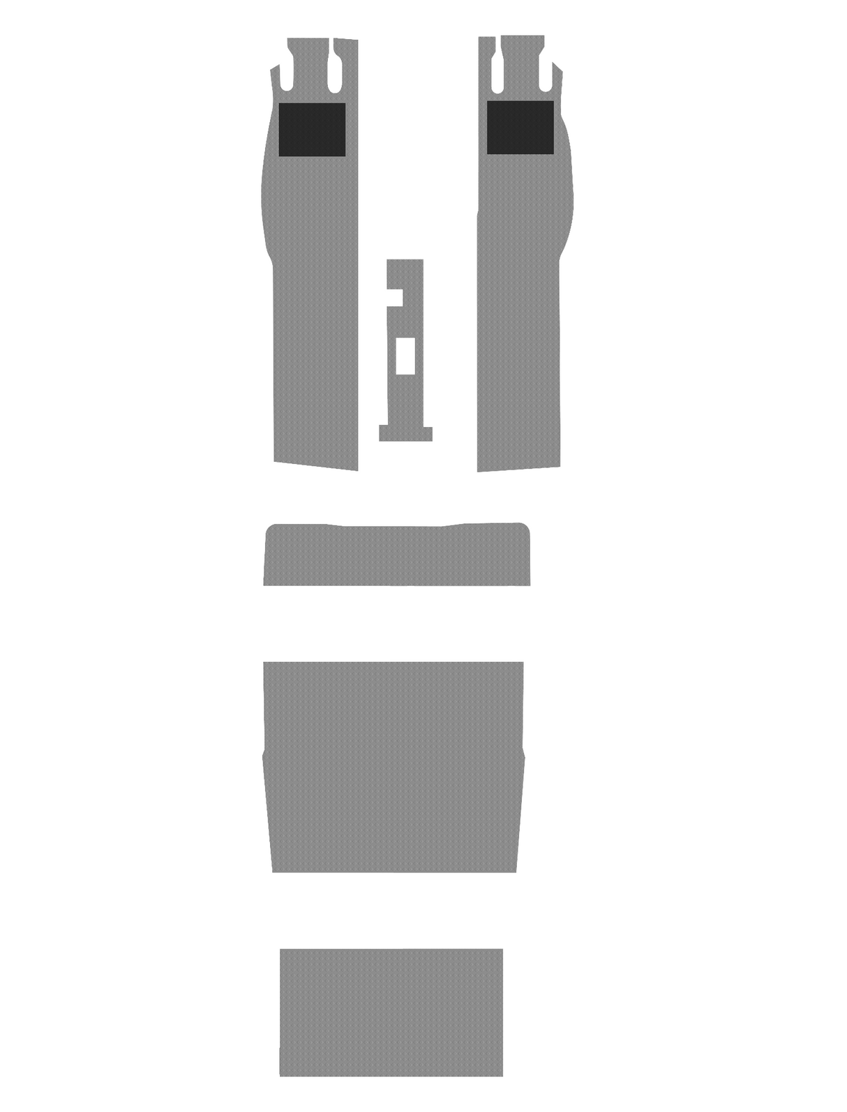 M20K 231 Vinyl Kit shown w/Black Heel Pads