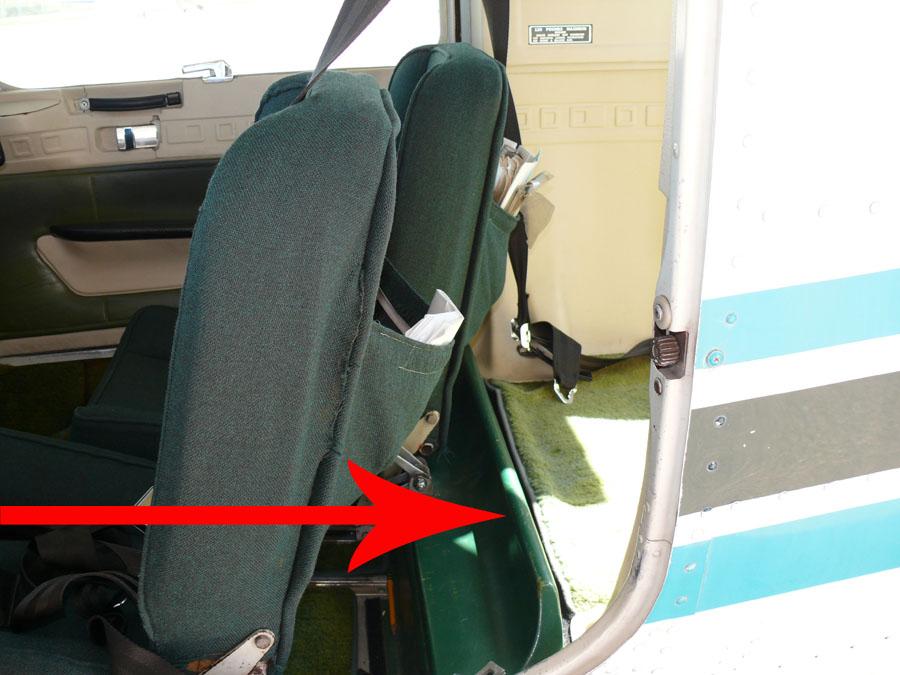 Arrow Points To Green Plastic “Cargo Lip”