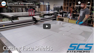 Cutting PPE at SCS Interiors (video)