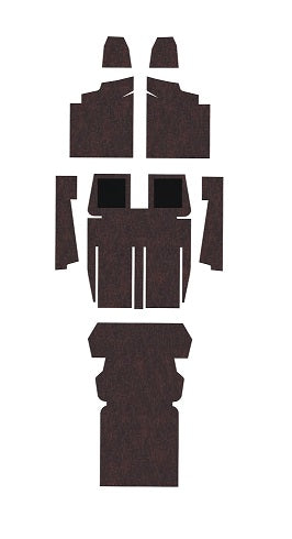 Carpet with front kick panels