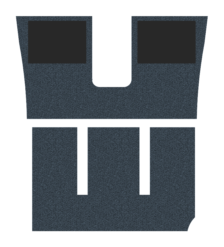 Crew and PAX Floor Mats with Heel Pads
