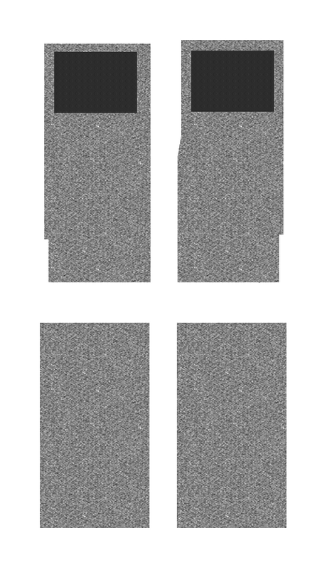 Crew and Passenger Mats w/ Heel Pads